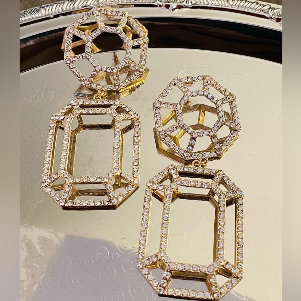 Gold Geometric Shape Earrings